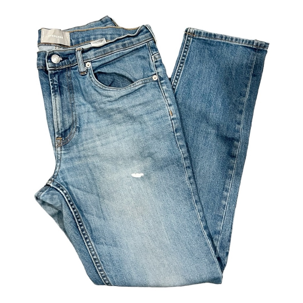 Everlane Slim Denim Light Wash w Paint Detailing Size: 32x30